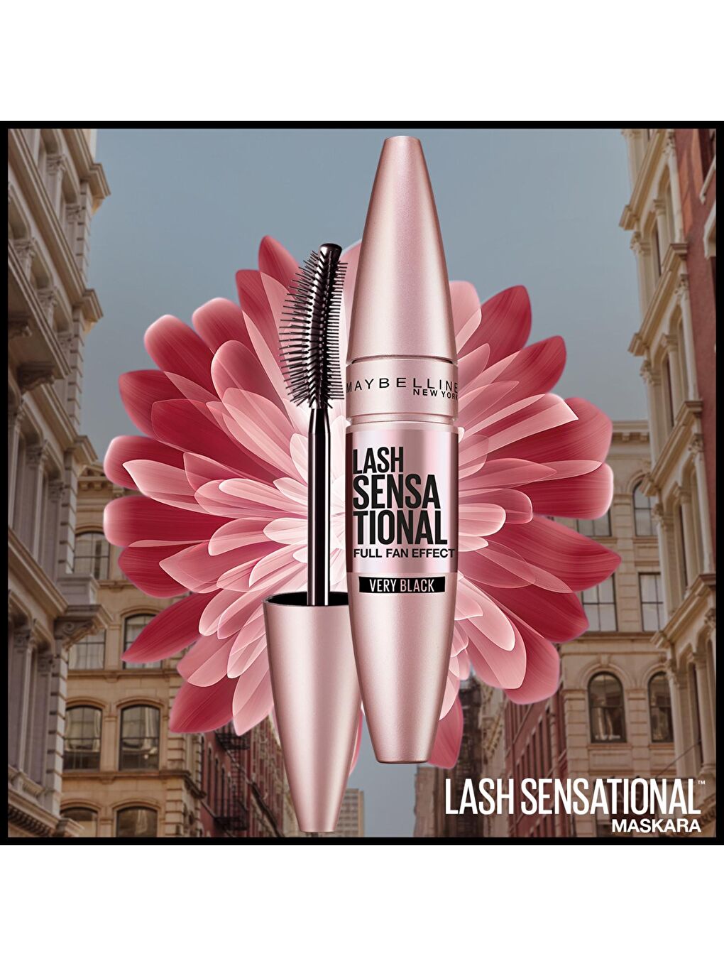 MAYBELLINE NEWYORK Siyah Lash Sensational Yelpaze Etkili Siyah Maskara - 6