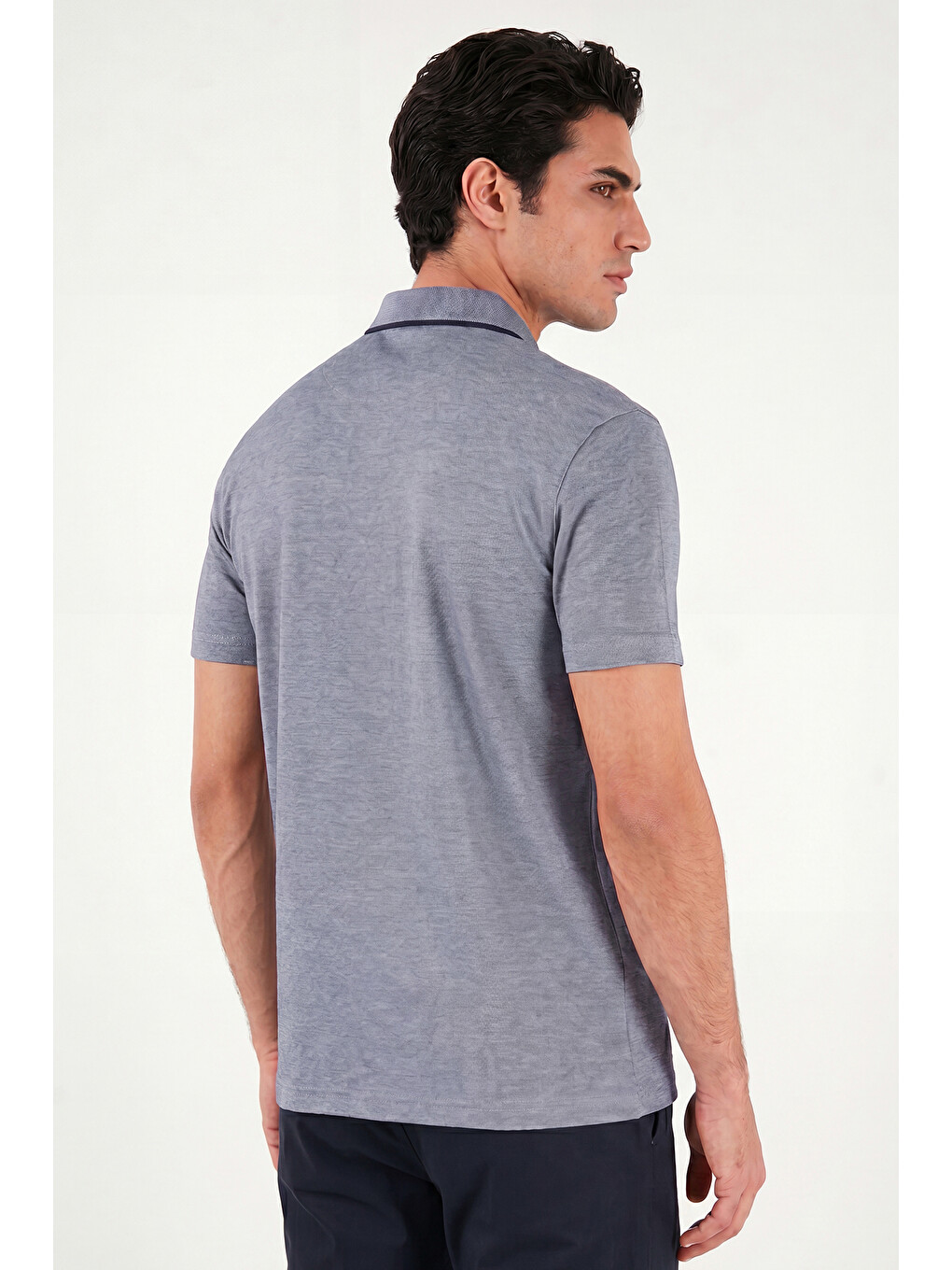 Lacivert Pamuklu Regular Fit Göğüs Cepli Düğmeli Polo T Shirt 4565001-5