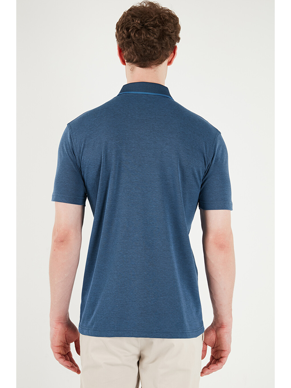 İndigo Pamuklu Regular Fit Göğüs Cepli Düğmeli Polo T Shirt 4565001-6