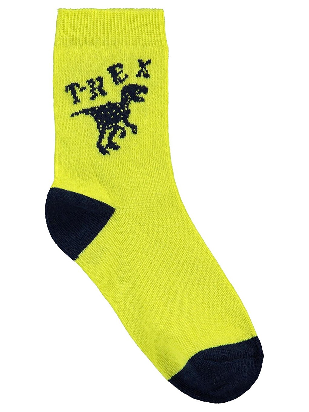 Beyaz Boys T-rex 3'lü 2-12 Yaş Erkek Soket Çorap - Standart-2
