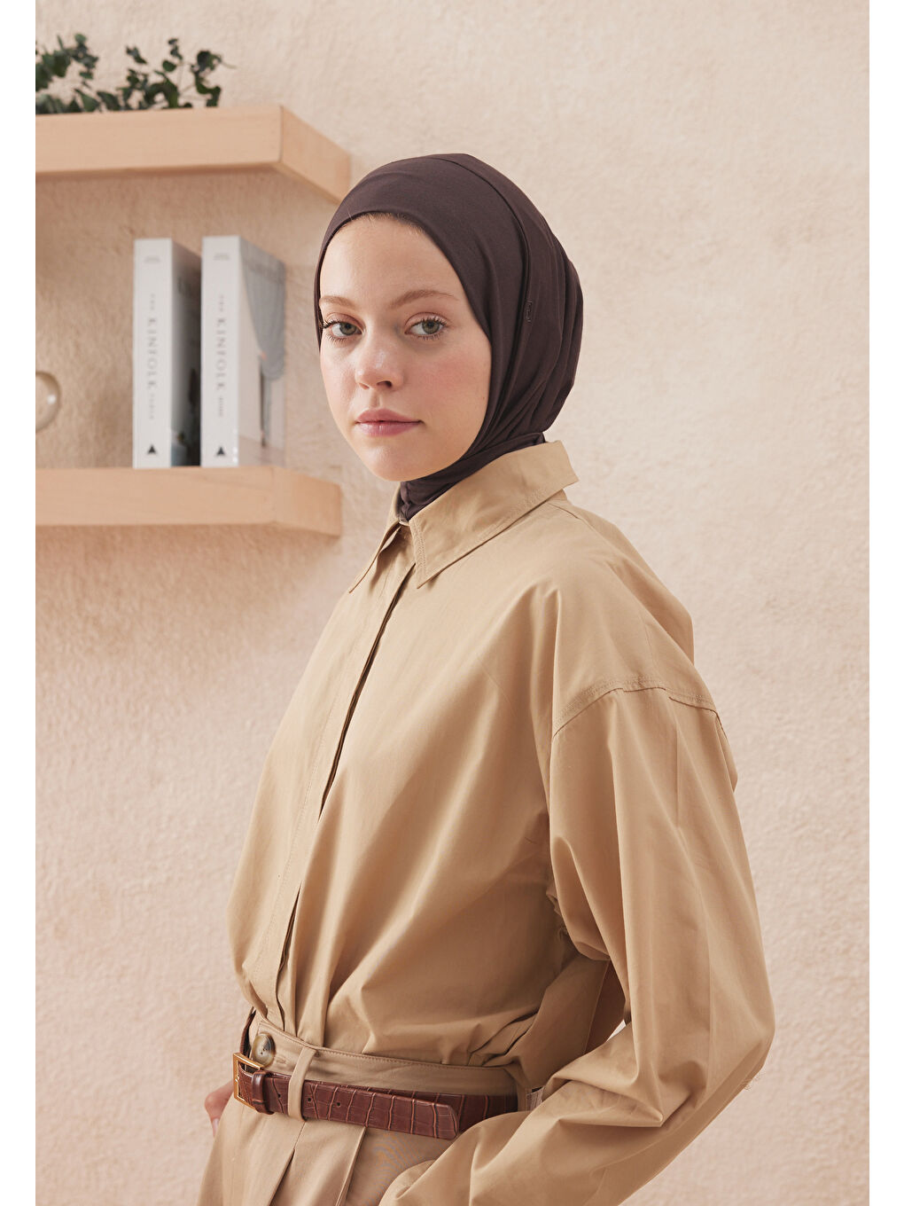 Kahverengi Athletıc Hıjab Kakao-1