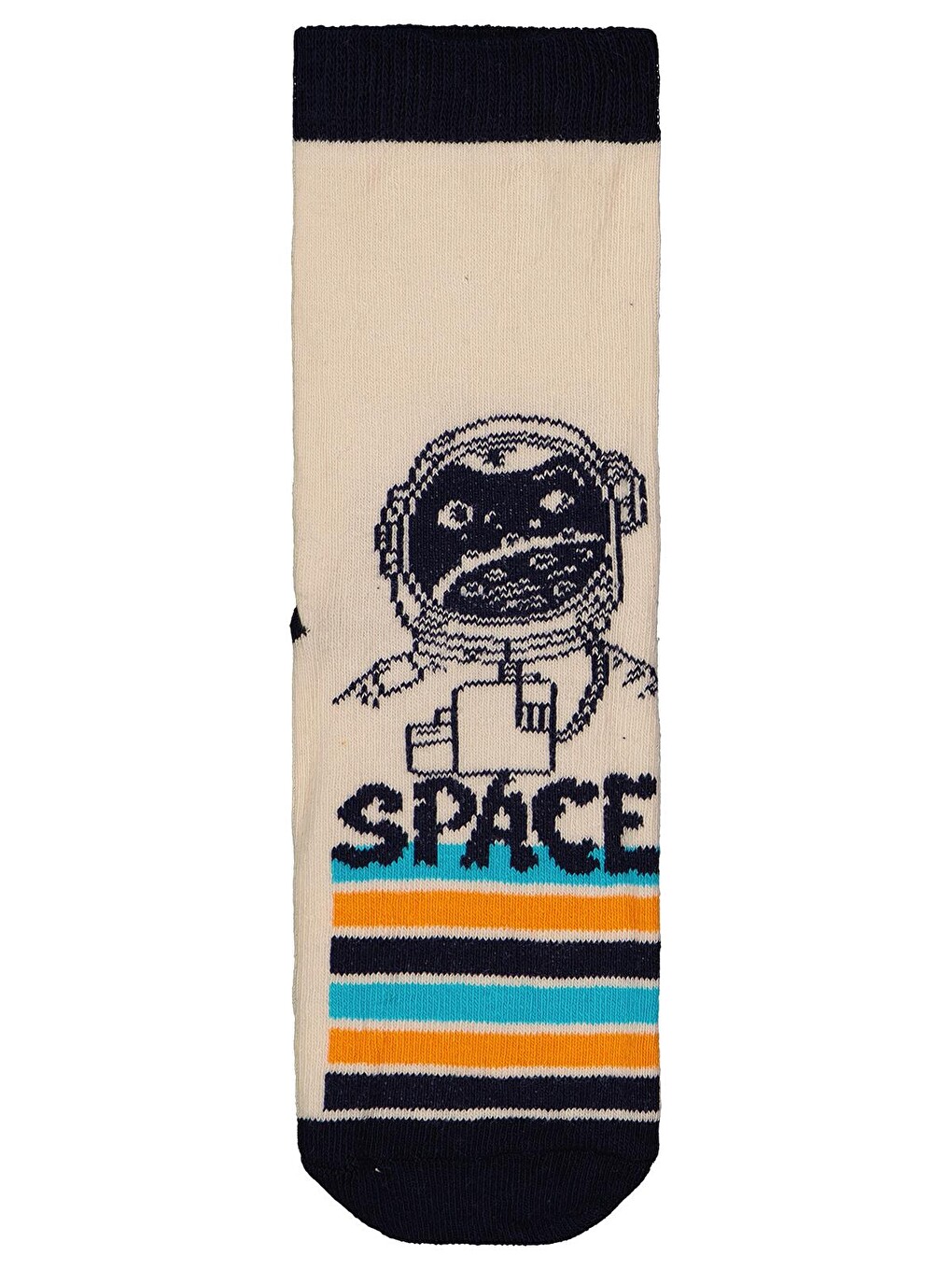 Beyaz Boys Space 3'lü 2-12 Yaş Erkek Soket Çorap - Standart-2