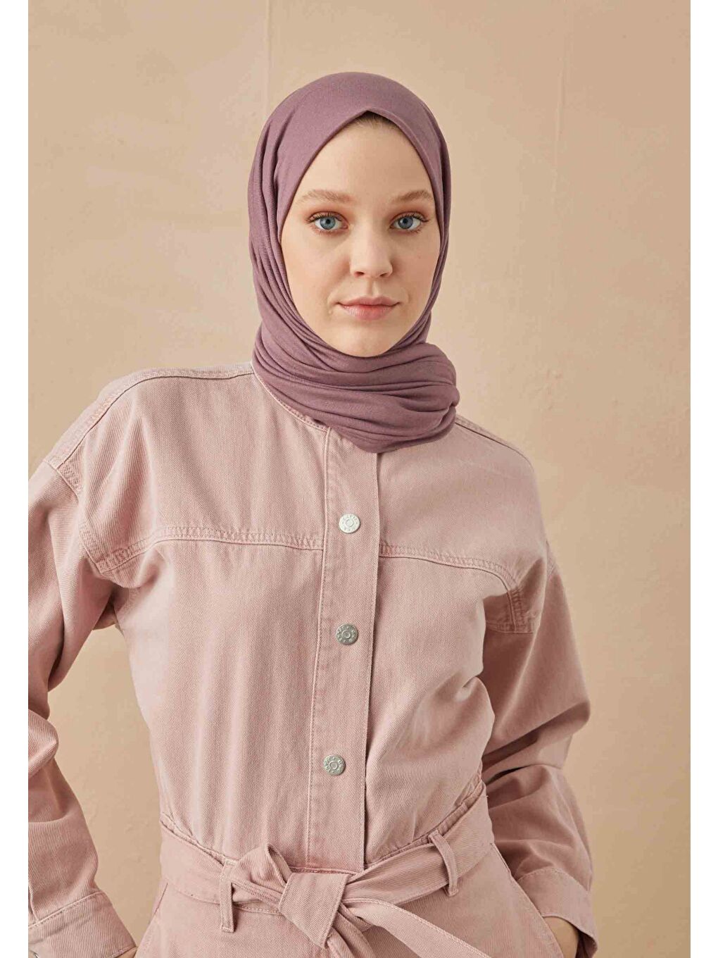 Pembe Penye Şal Gül Kurusu-1