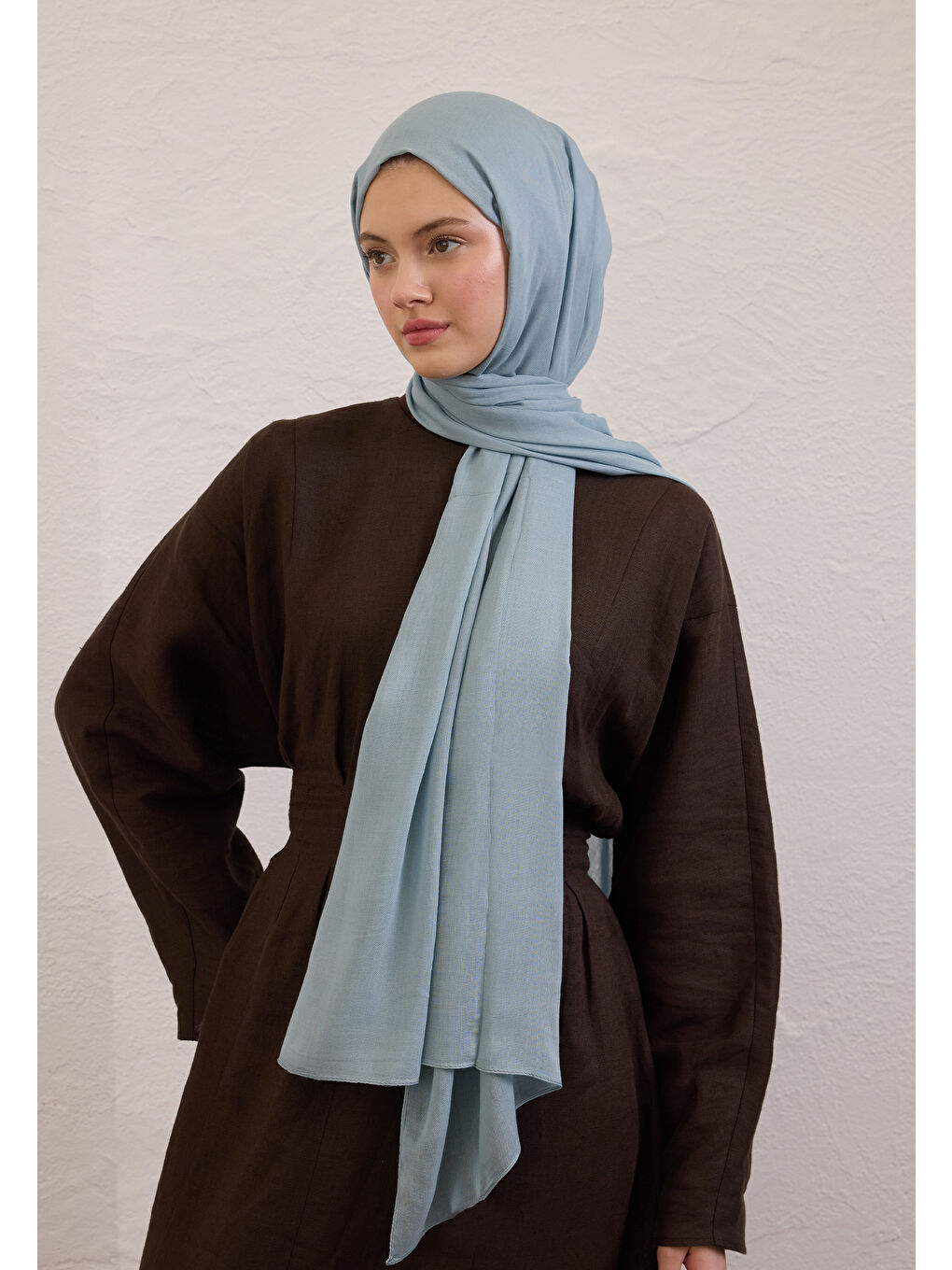 Mavi Soft Viskon Şal Okyanus-1