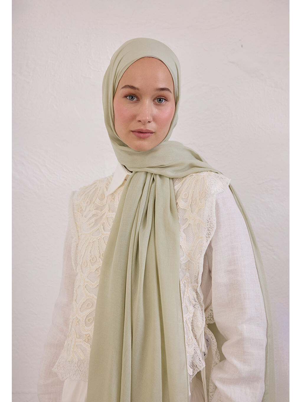 Soft Viskon Şal Soft Yeşil-3