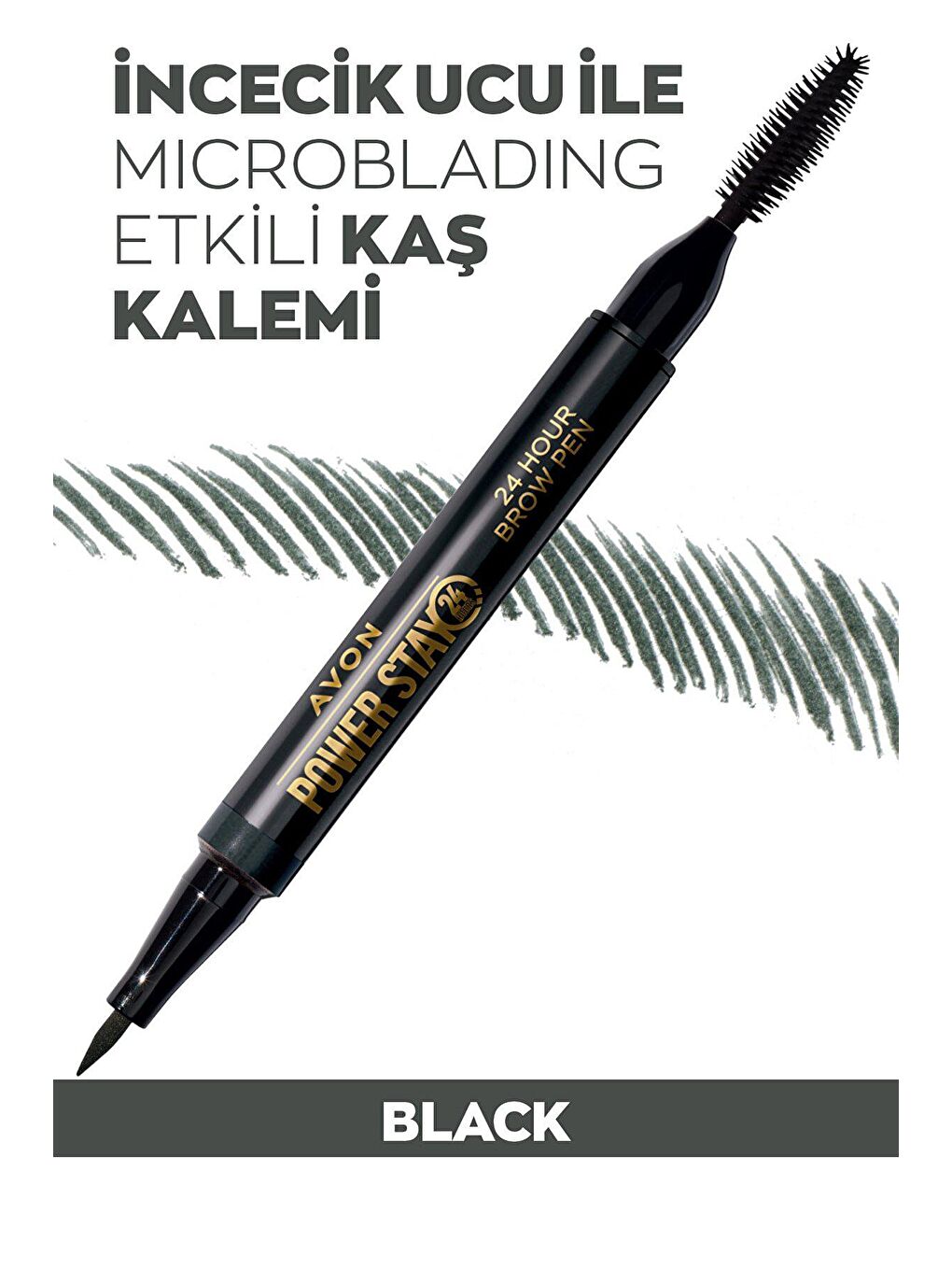 AVON Renksiz Power Stay Kaş Kalemi Black - 1