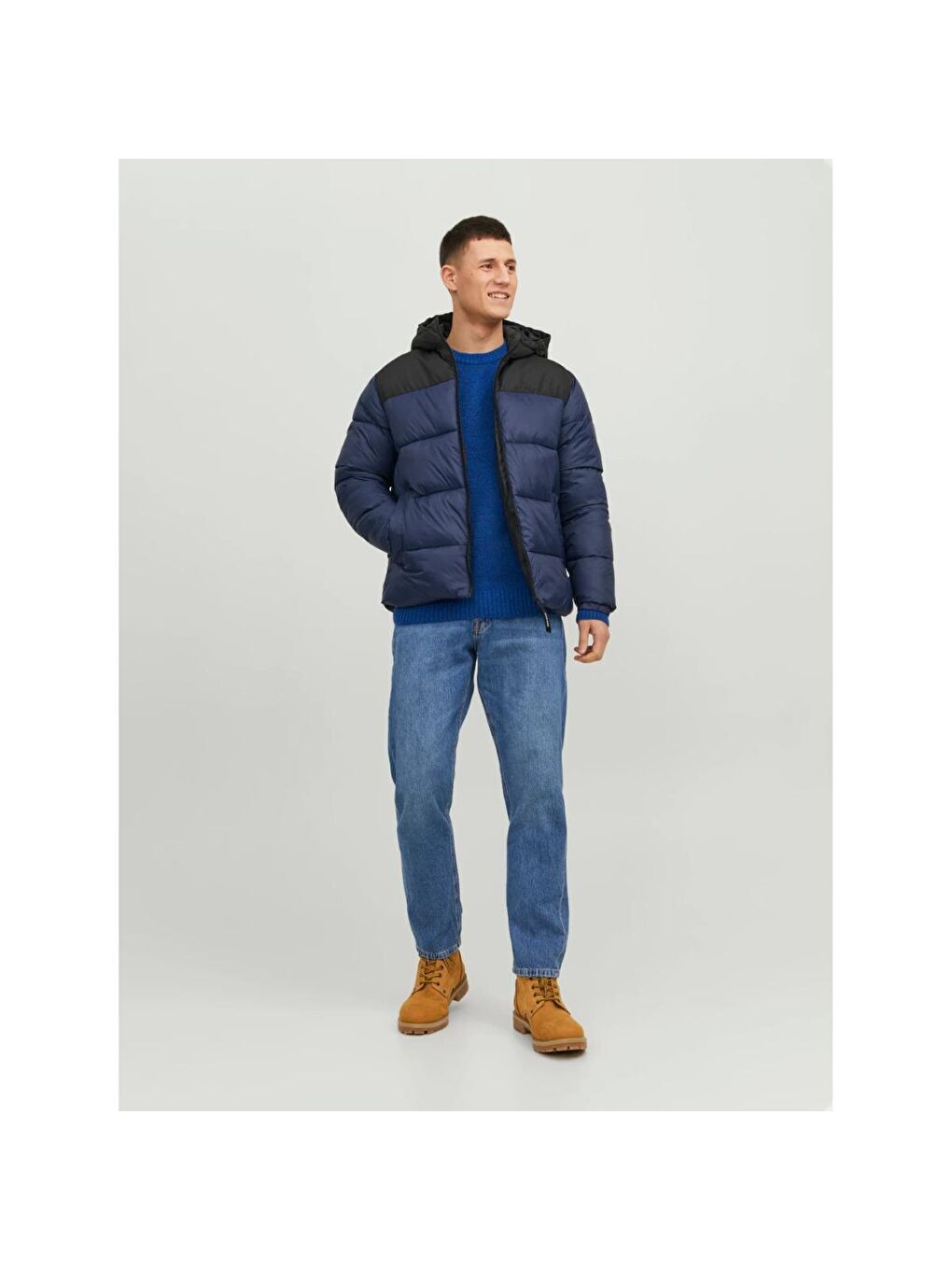 Toby Puffer Hood Sn Erkek Lacivert Kapüşonlu Mont-1