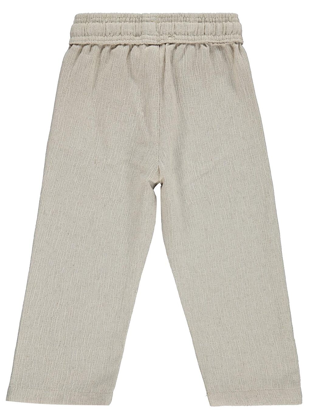 Boys Kendinden Desenli 2-5 Yaş Pantolon - Bej-1