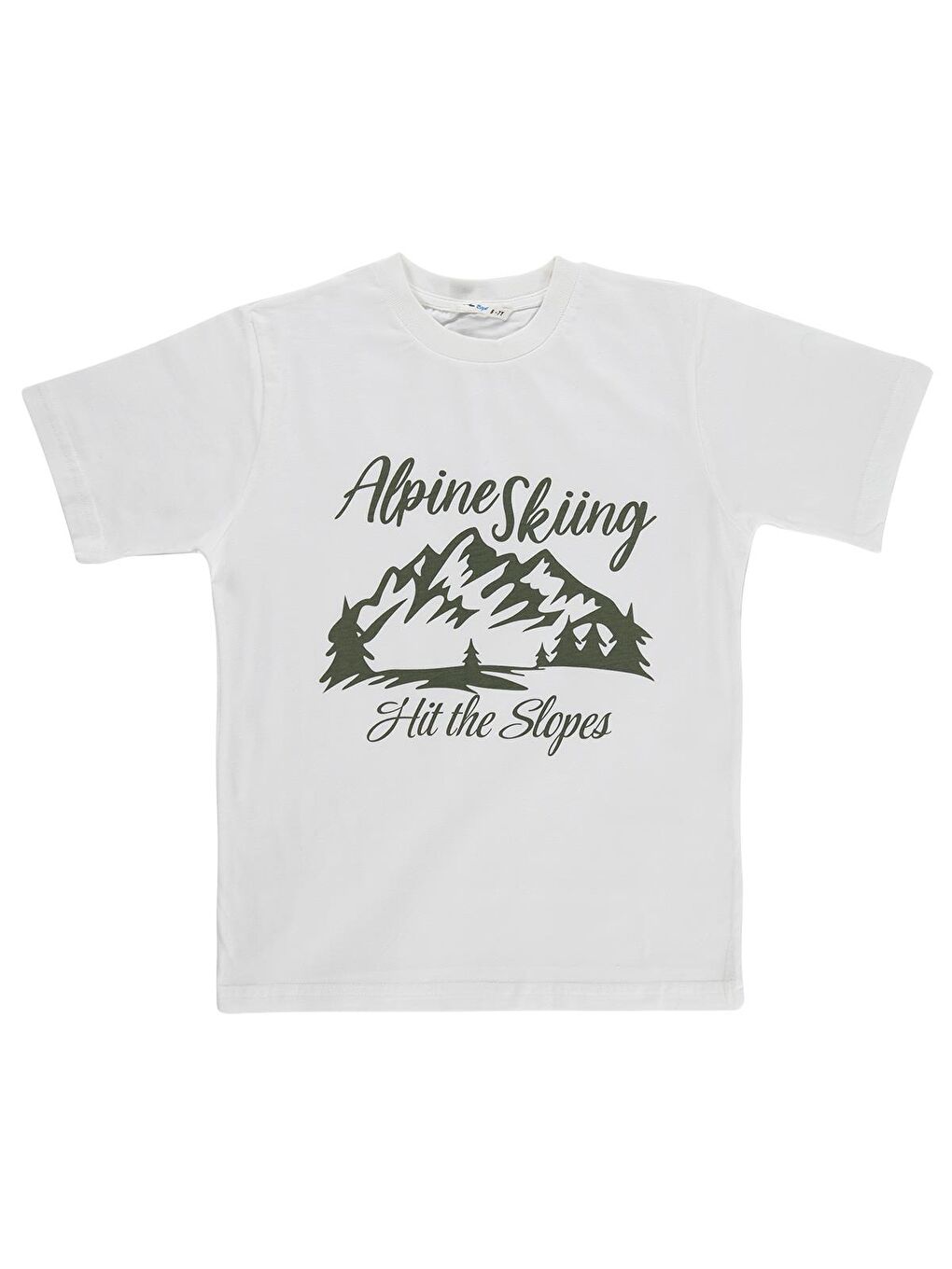 Boys Sailing Baskılı 10-13 Yaş Tişört - Beyaz