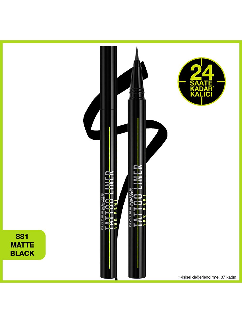 MAYBELLINE NEWYORK Siyah Tattoo Liner Ink Pen – 881 Mat Siyah