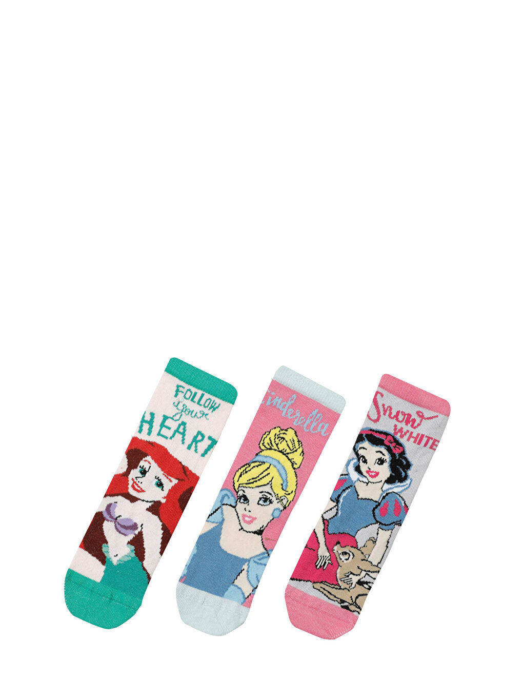 Karışık PRENSES 3 LU SKT-G 4FX Çok Renkli Kız Çocuk Soket Çorap