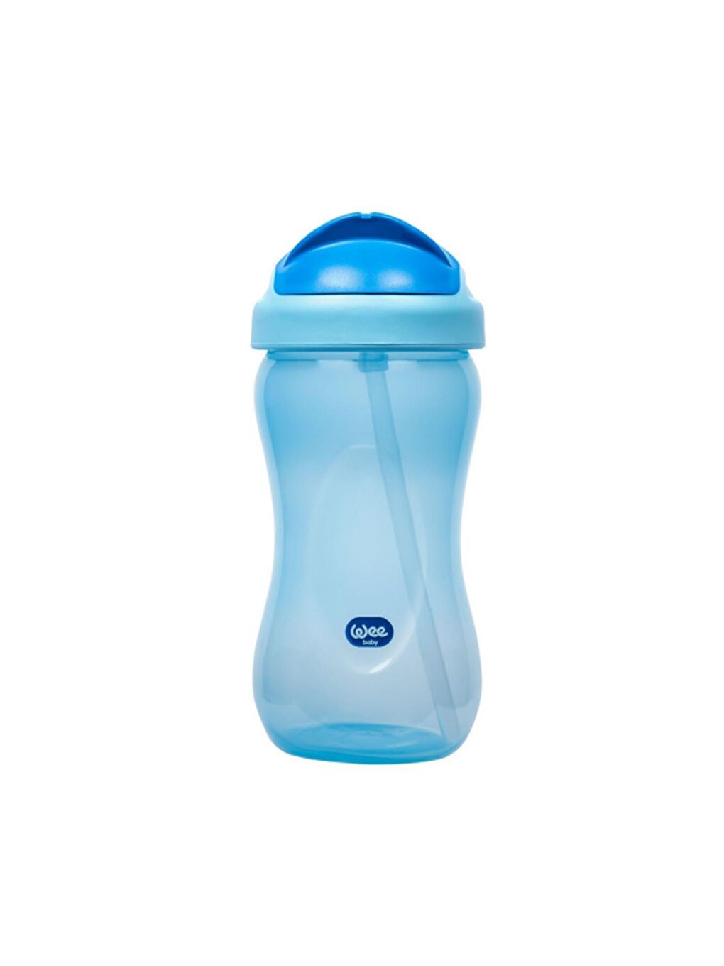 WEE BABY Beyaz-Renklibaskı Renkli Pipetli Bardak 340 ml