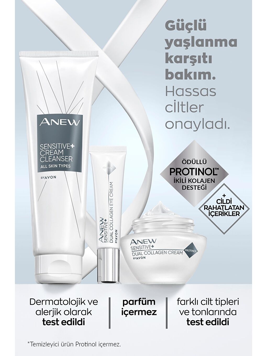 AVON Renksiz Anew Sensitive Hassas Ciltlere Özel İkili Kolajen Göz Kremi 15 Ml. - 4