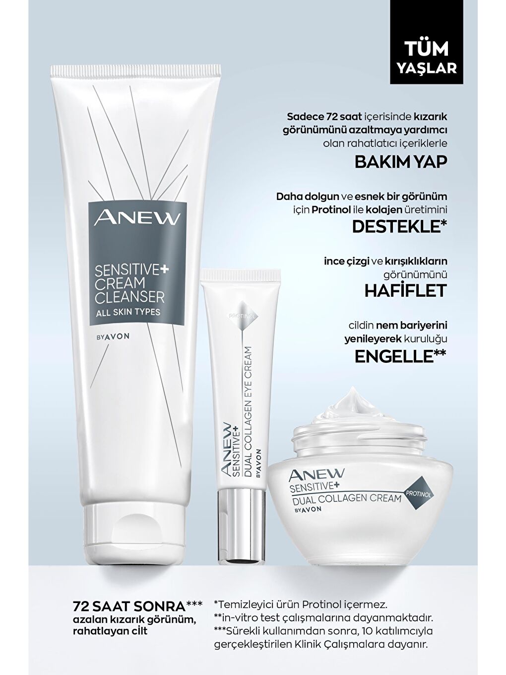 AVON Renksiz Anew Sensitive Hassas Ciltlere Özel İkili Kolajen Göz Kremi 15 Ml. - 5