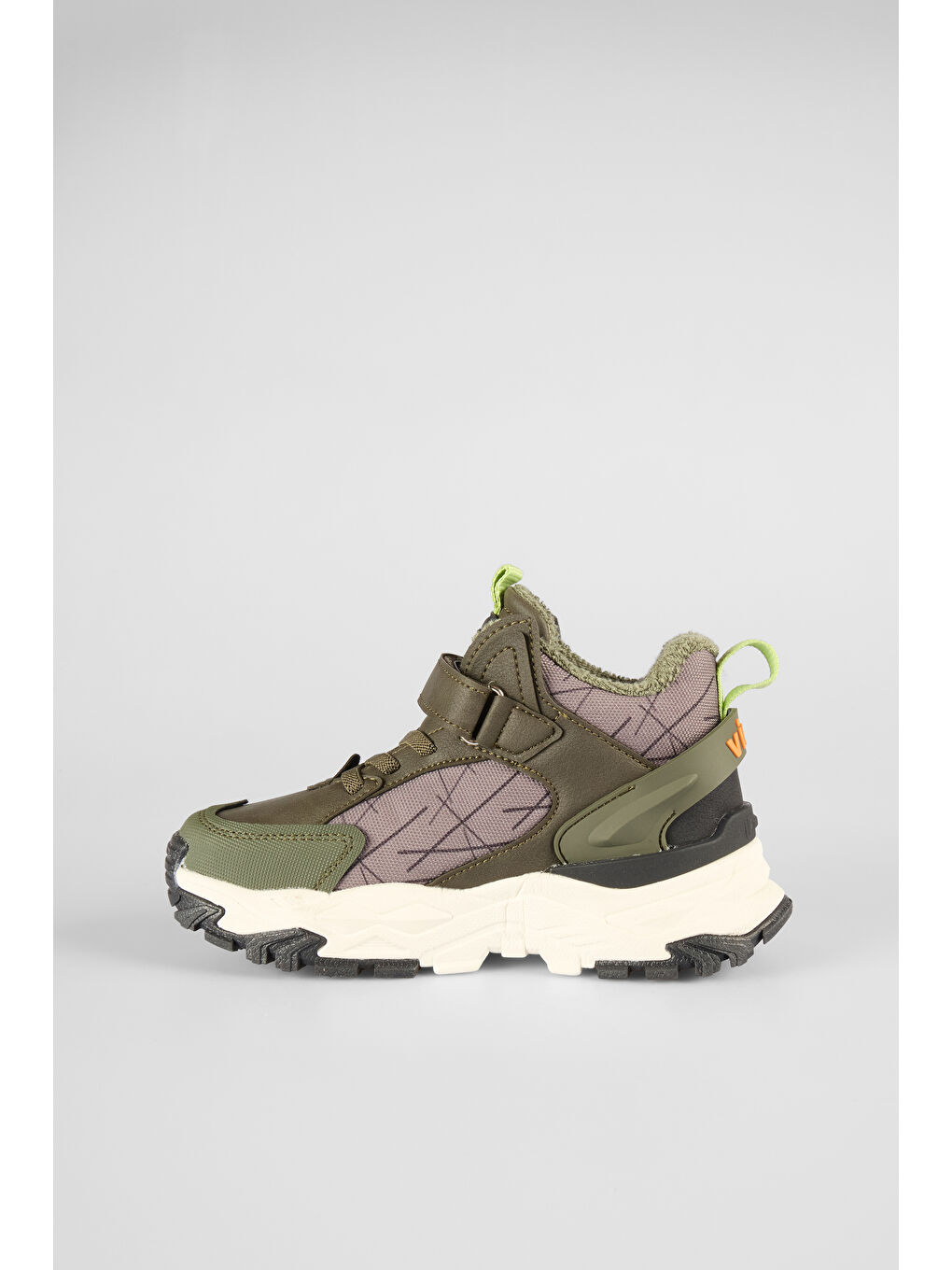 Tura Kürklü Erkek Okul Öncesi Haki Outdoor Bot-1