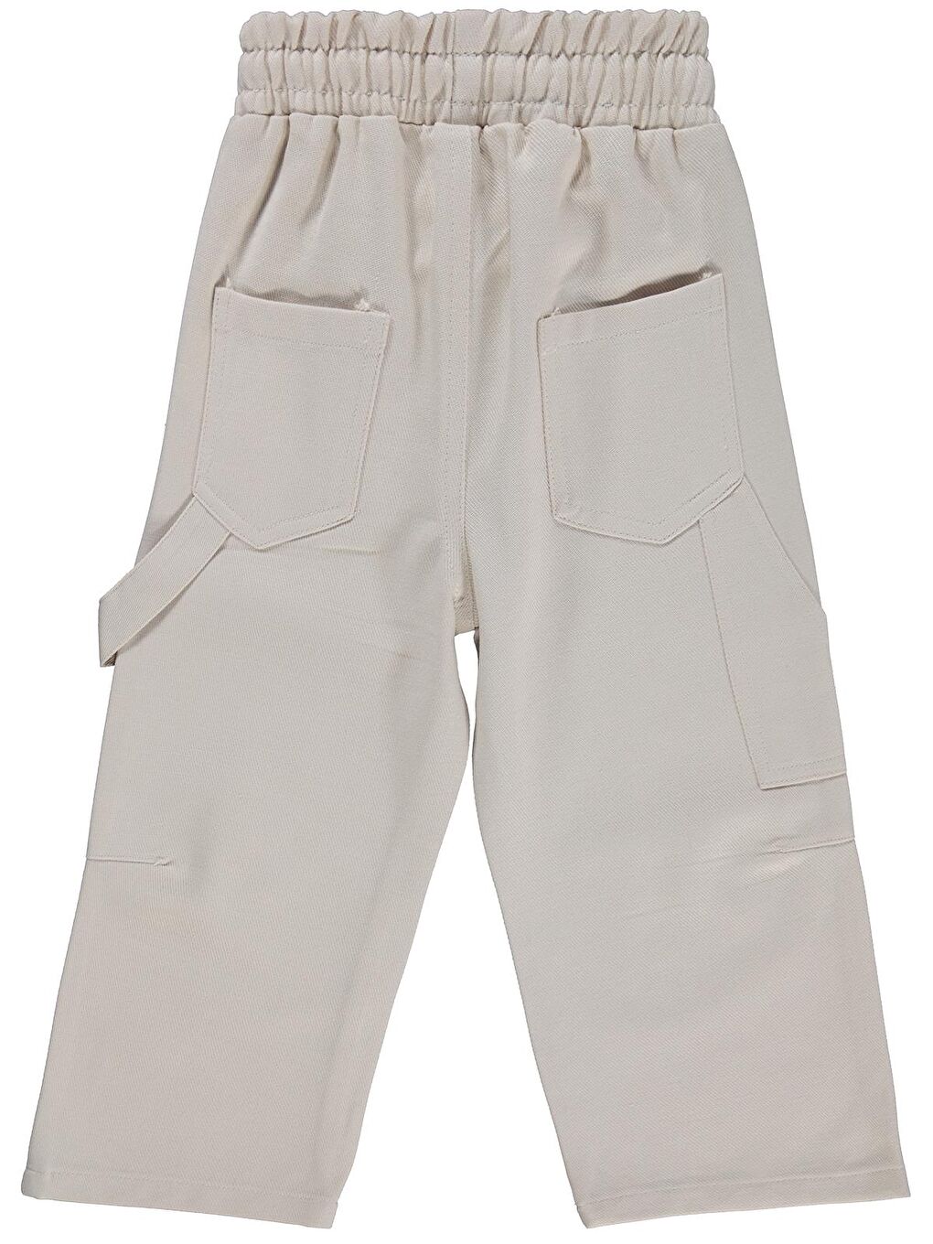 Bej Boys Ayıcık Nakışlı 2-5 Yaş Pantolon - Koyu Taş Rengi-1
