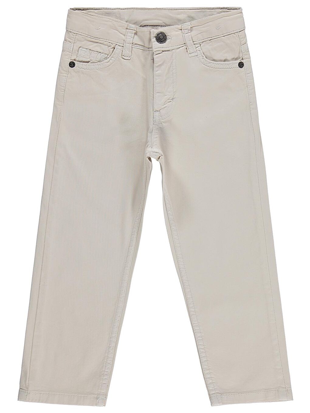 Bej Boys 5 Cep Basic 2-5 Yaş Pantolon - Koyu Taş Rengi-1