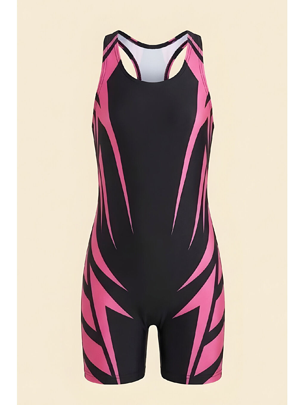 Siyah Kız Çocuk Tek Parça Yüzücü Mayo 5-16 Yaş 12584N