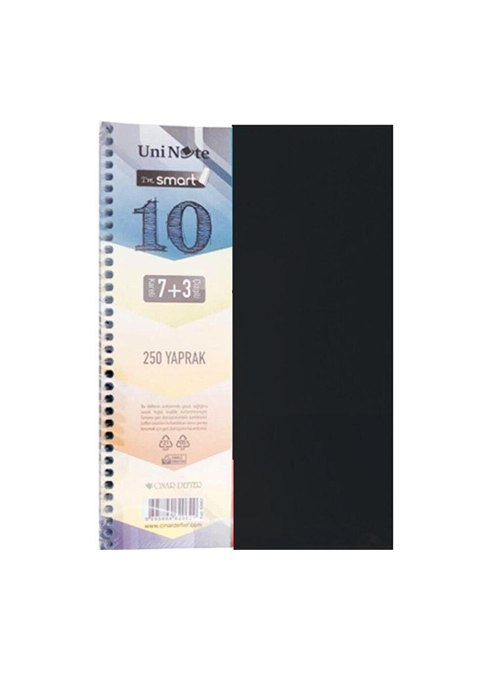 Im Smart A4 7+3 250 Yaprak Plastik Kapak Spiralli Ayraçlı Defter 62062