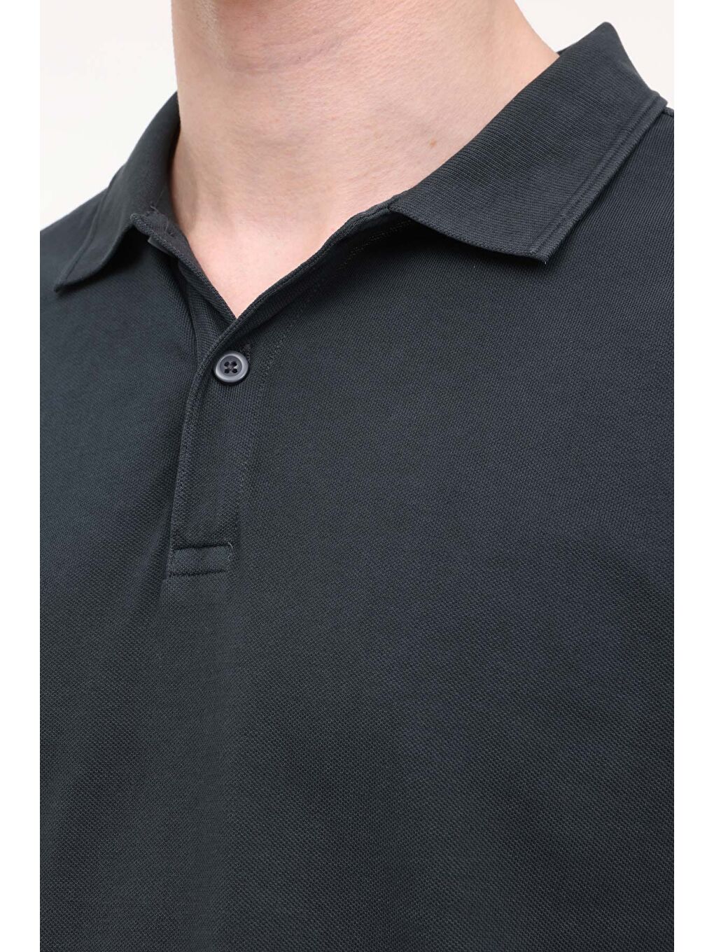 Gri M-BS20 BSC POLO T-SH 4FX  Erkek Kısa Kol Tişört-3