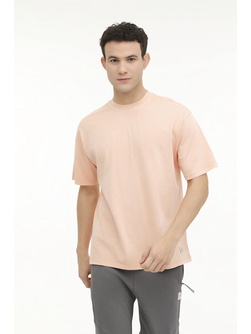 Lumberjack Pembe M-BSC C NECK 11BS38 4FX  Erkek Kısa Kol T-Shirt