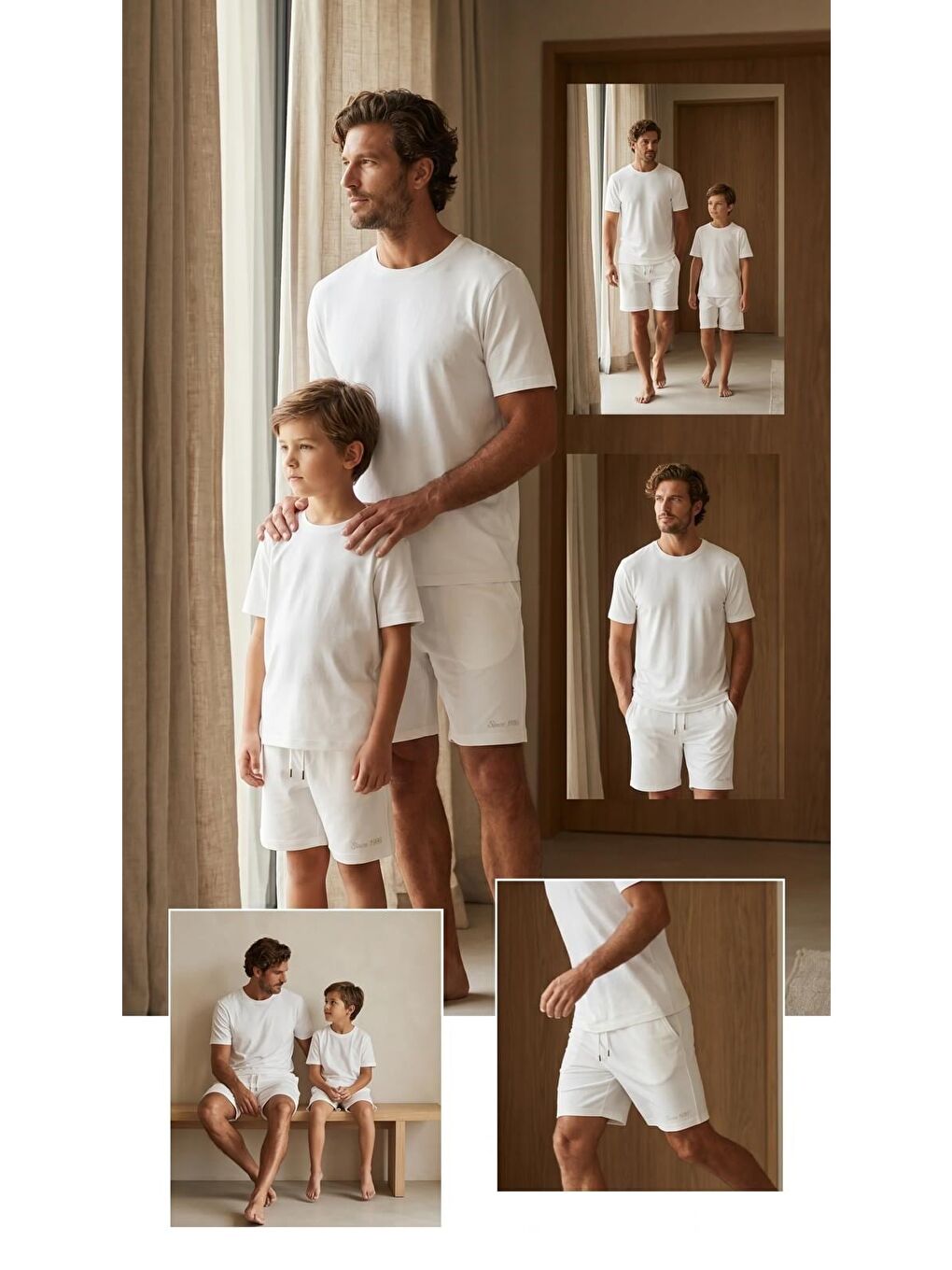 Çocuk Modal Kısa Kollu Beyaz T-Shirt-3