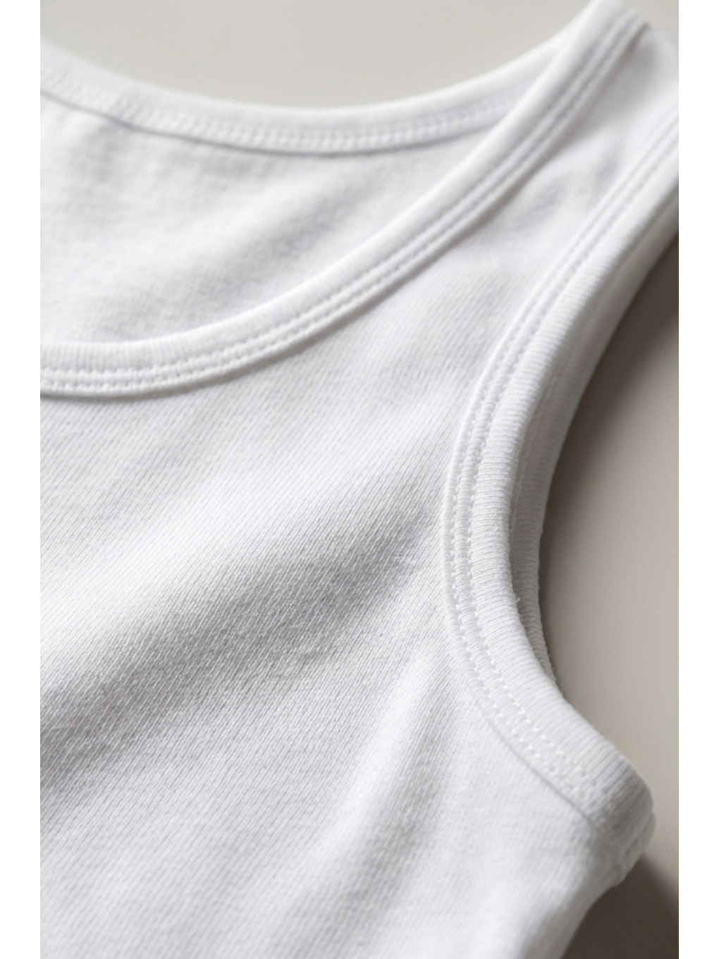 Karışık 5'Li Paket Basic Kalın Askılı Beyaz Kız Çocuk Atlet-3