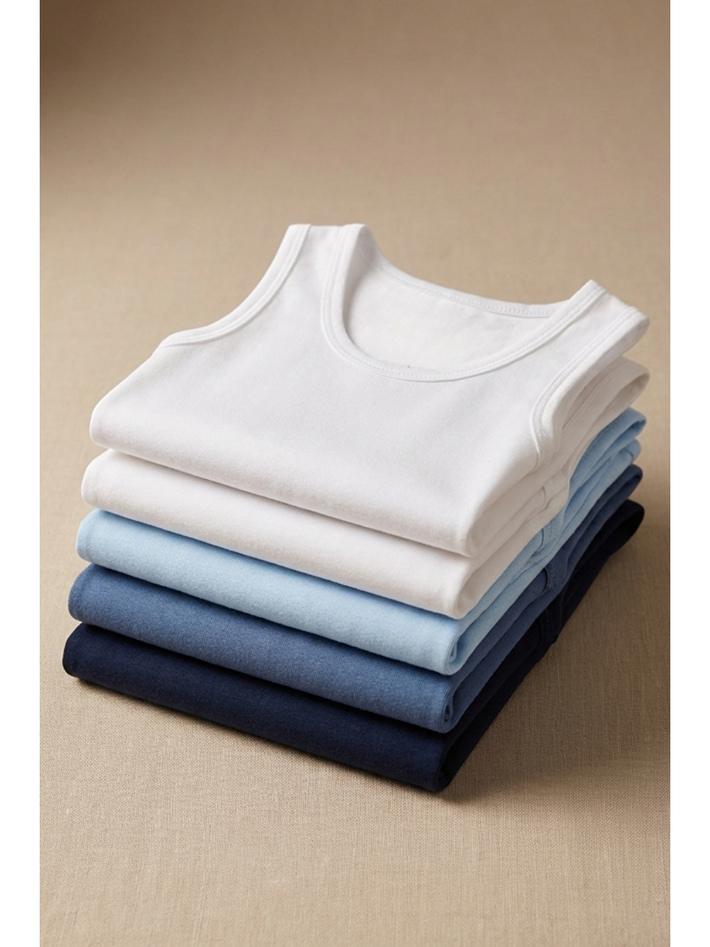 Karışık 5'Li Paket Basic Kalın Askılı Kız Çocuk Atlet Çok Renkli-2