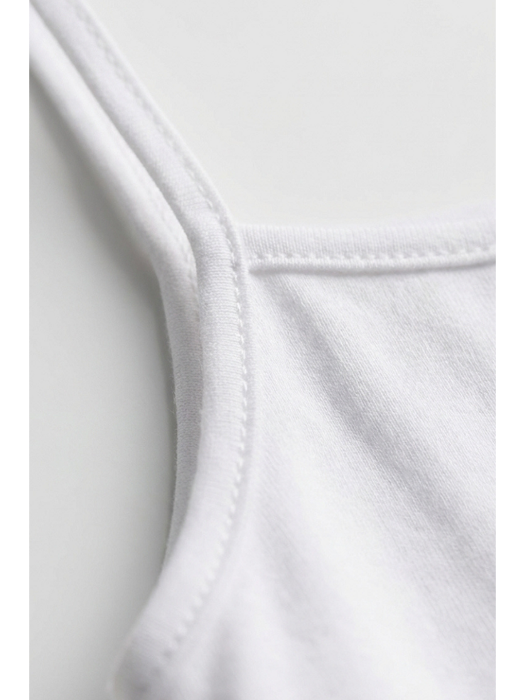 Karışık 5'Li Paket Basic İnce Askılı Beyaz Kız Çocuk Atlet-2