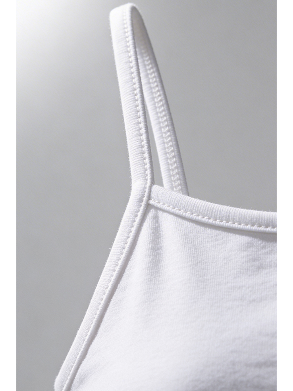 Karışık 5'Li Paket Basic İnce Askılı Beyaz Kız Çocuk Atlet-3