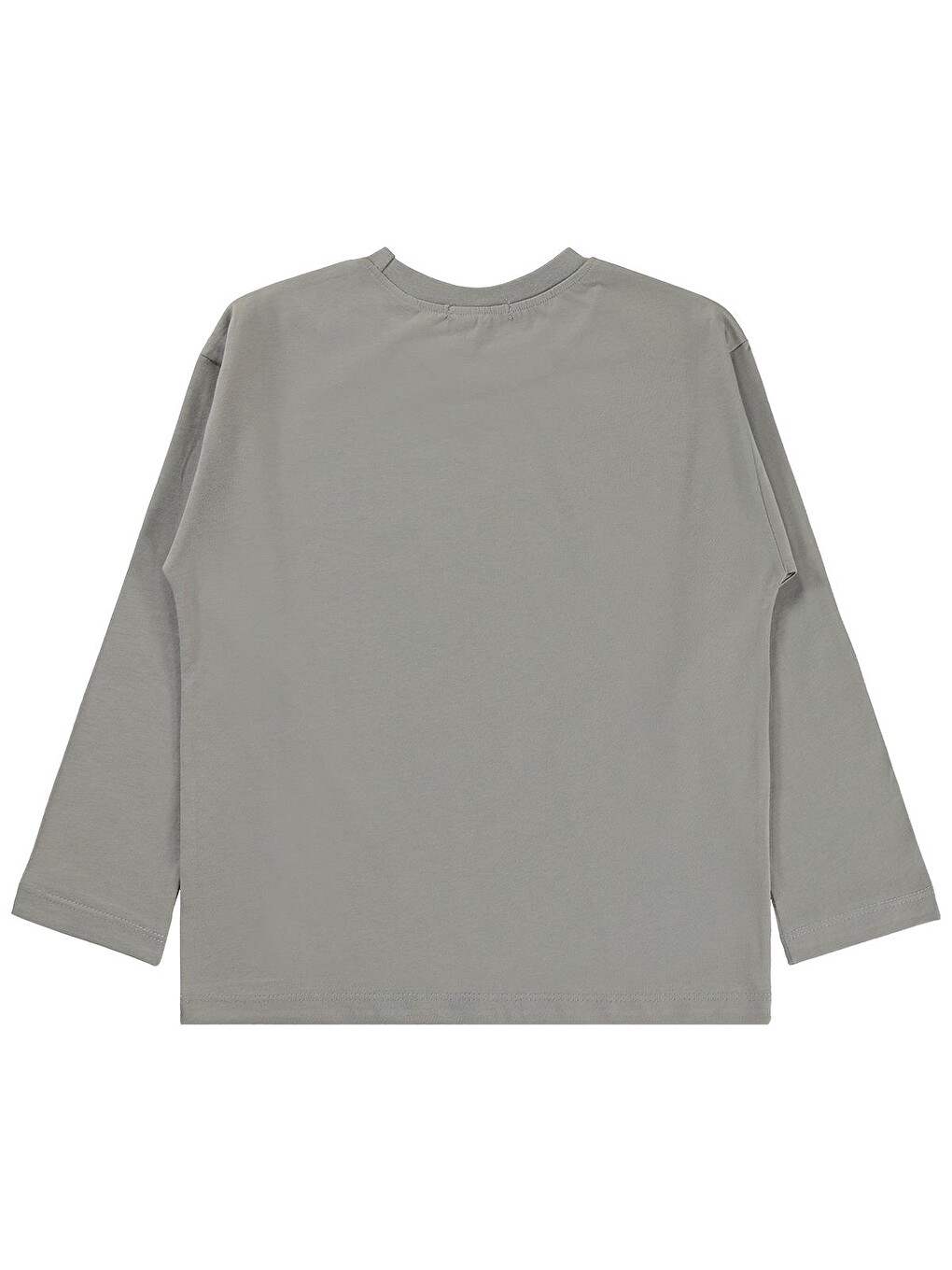 Boys 4489 Baskılı 6-9 Yaş Sweatshirt - Gri-1