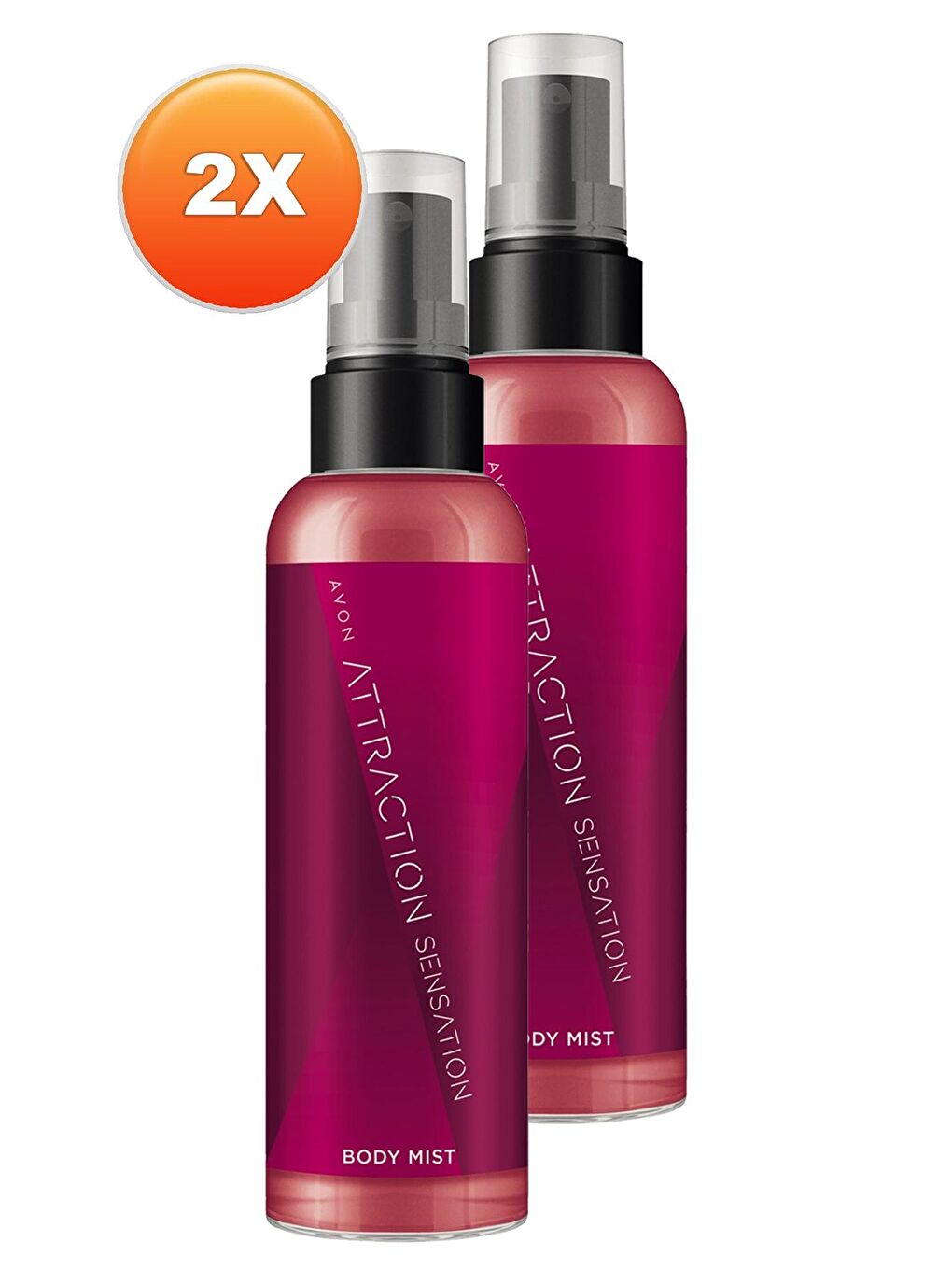 AVON Renksiz Attraction Sensation Kadın Vücut Spreyi 100 Ml. İkili Set - 1