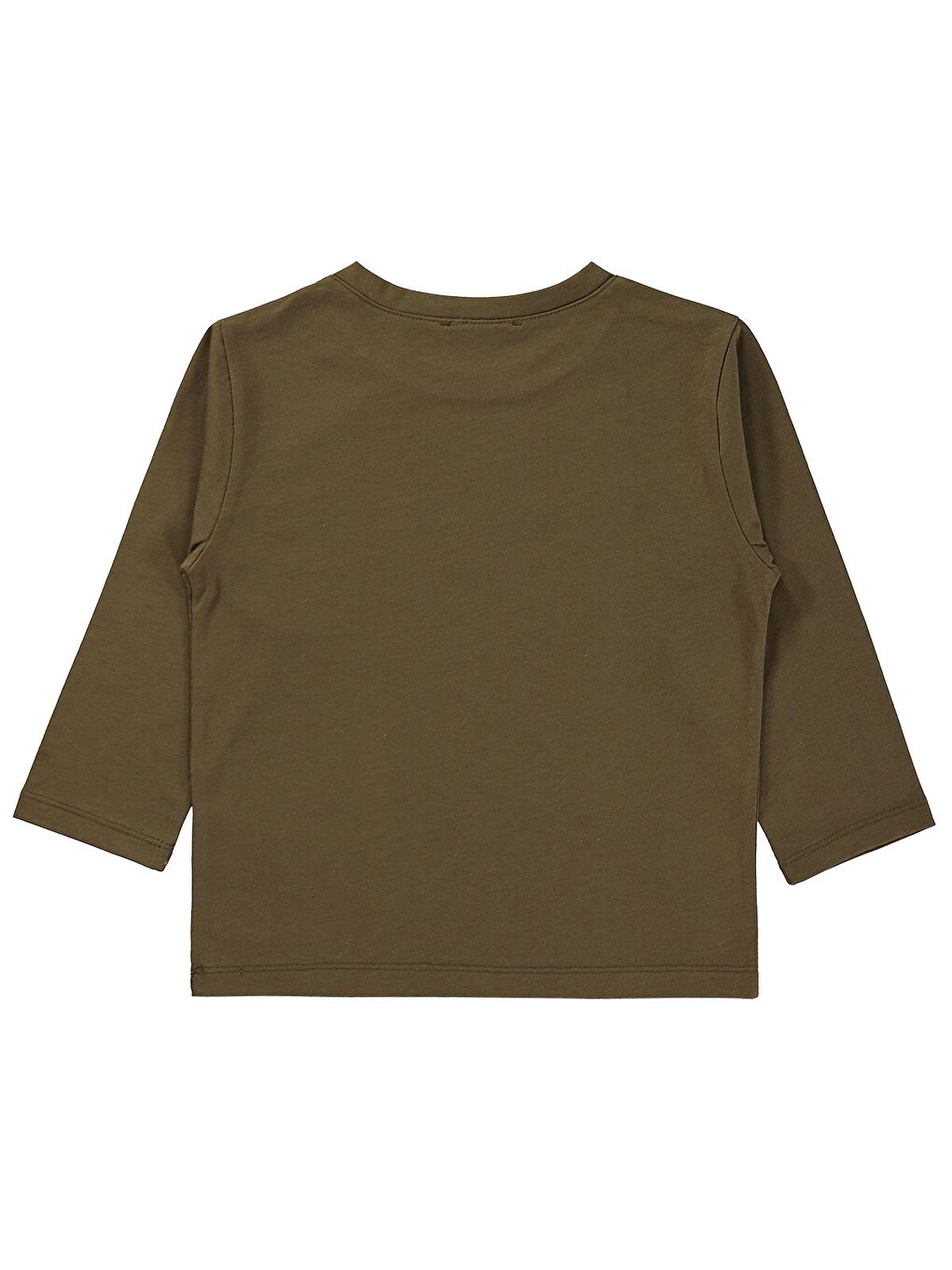 Boys Basic Uzun Kol 2-5 Yaş Sweatshirt - Haki-1