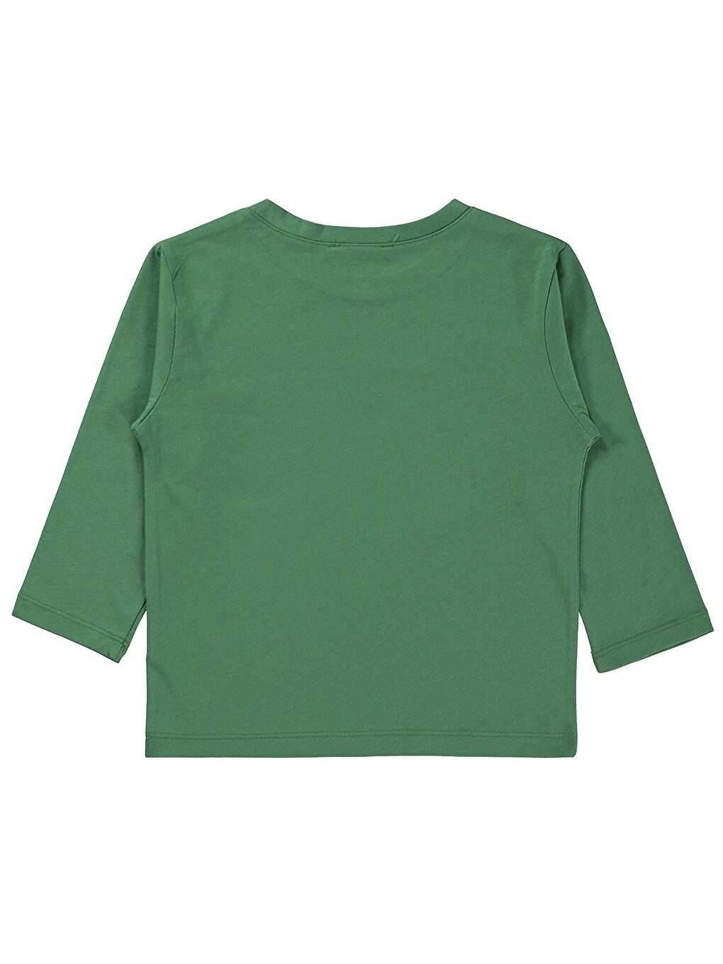 Boys Basic Uzun Kol 2-5 Yaş Sweatshirt - Yeşil-1