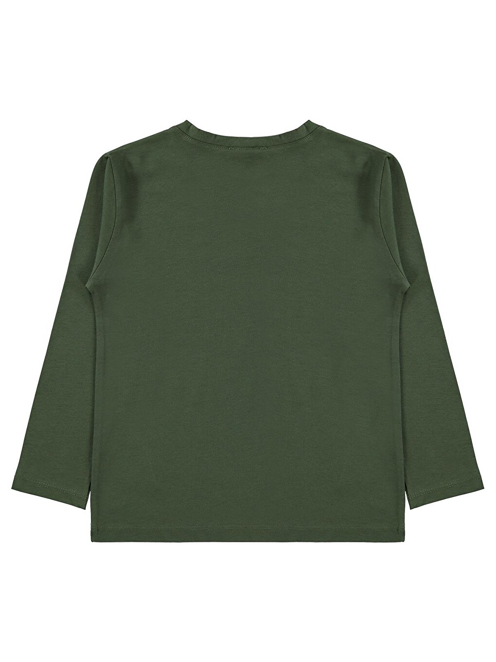 Boys Basic Uzun Kol 6-9 Yaş Sweatshirt Km - Haki-1