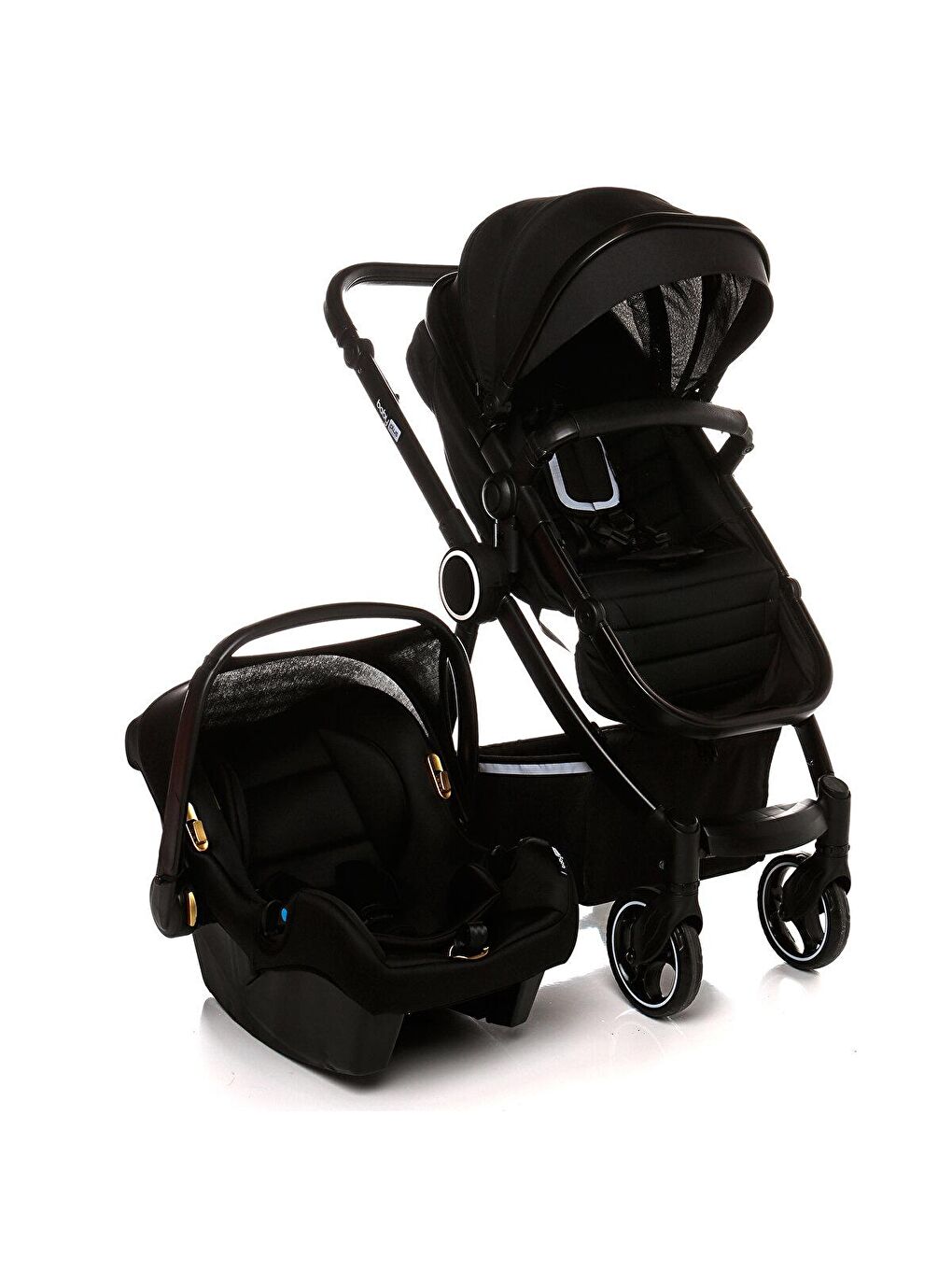 baby plus Siyah Vega Travel Sistem Bebek Arabası