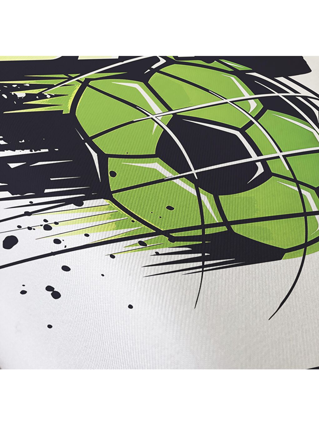 Karışık Çift Taraflı Futbol Desenli Çarşafsız 2'li Takım Baskılı Tek Kişilik Nevresim Takımı 160x220 Cm-2