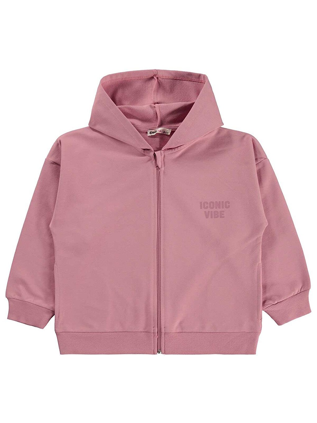 Girls Basic 6-9 Yaş Hırka - Pembe