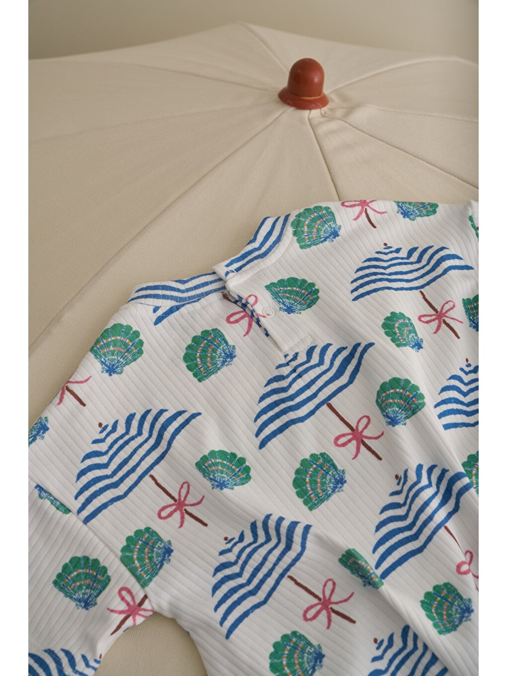 Beyaz Comfy Cubs Serisi Oversize Tulum-3