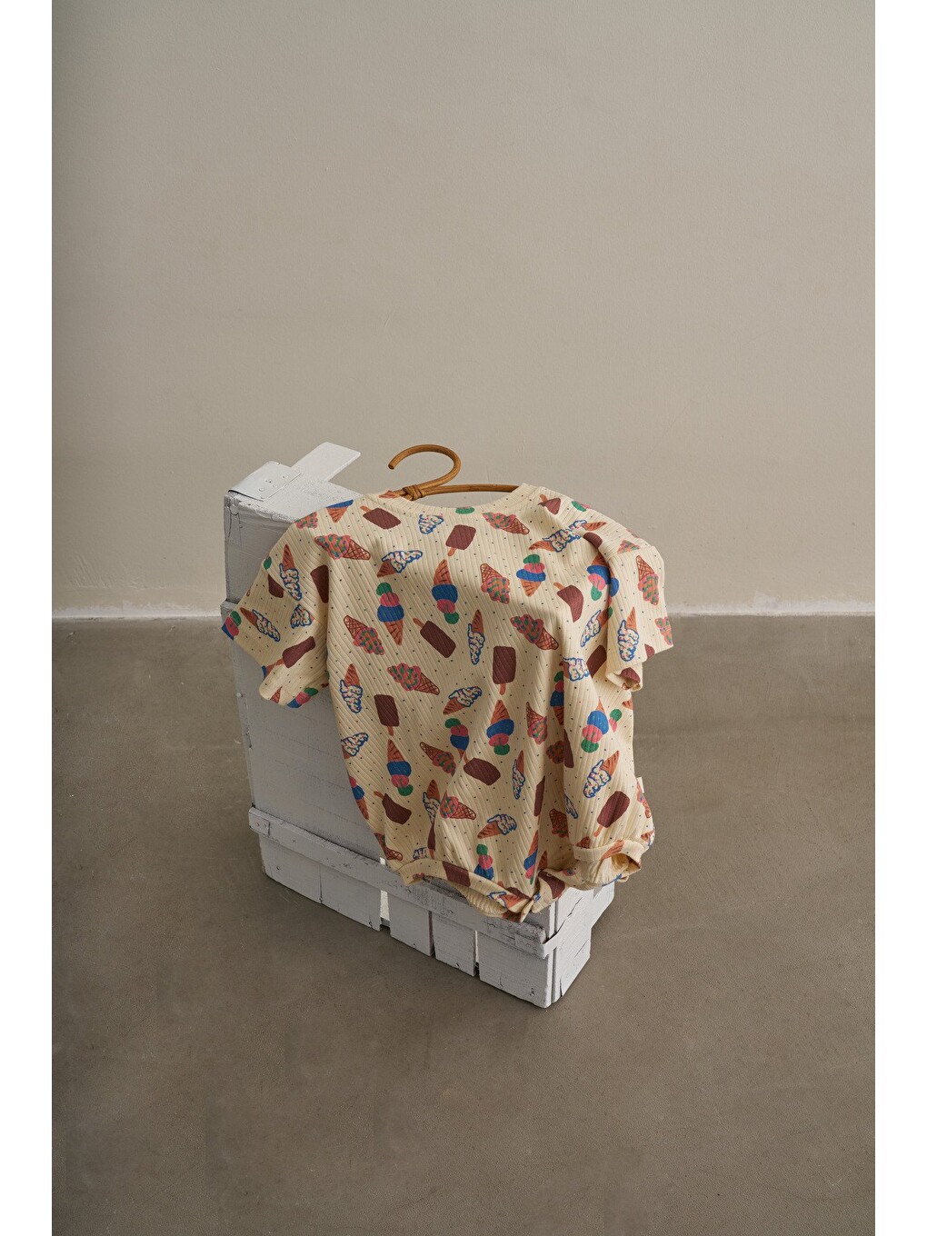 Ekru Krem Comfy Cubs Serisi Oversize Tulum-4