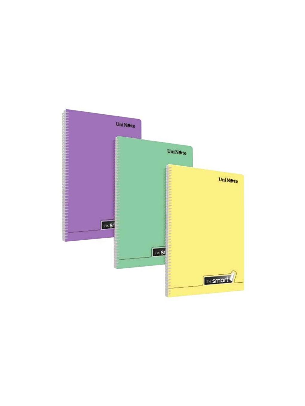 Çınar Karışık Asorti Im Smart A4 120 Yaprak Plastik Kapak Spiralli Defter 4 Çizgili+4 Kareli - 1