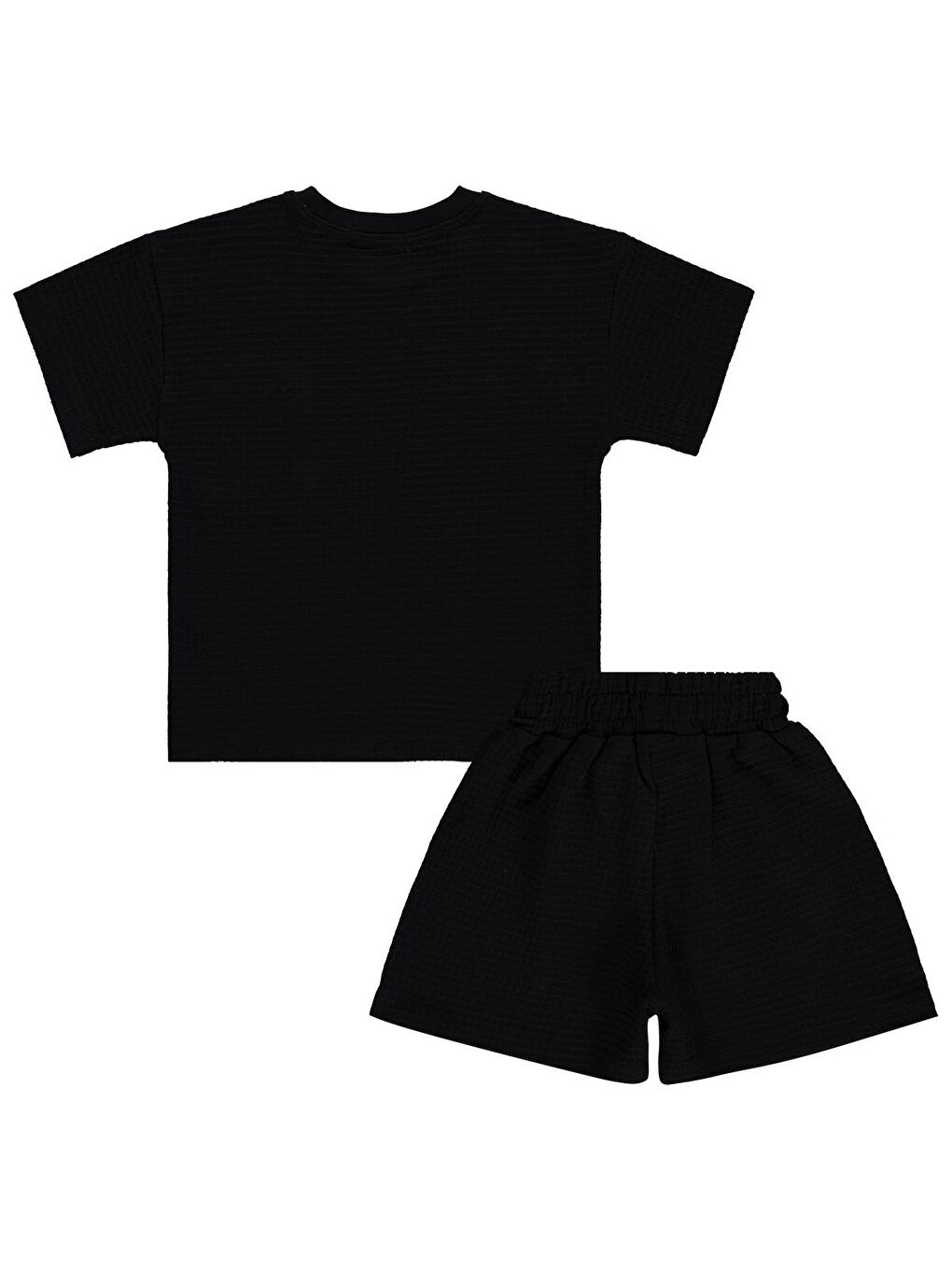 Boys Şerit Parçalı Şortlu 2-5 Yaş Takım - Siyah-1