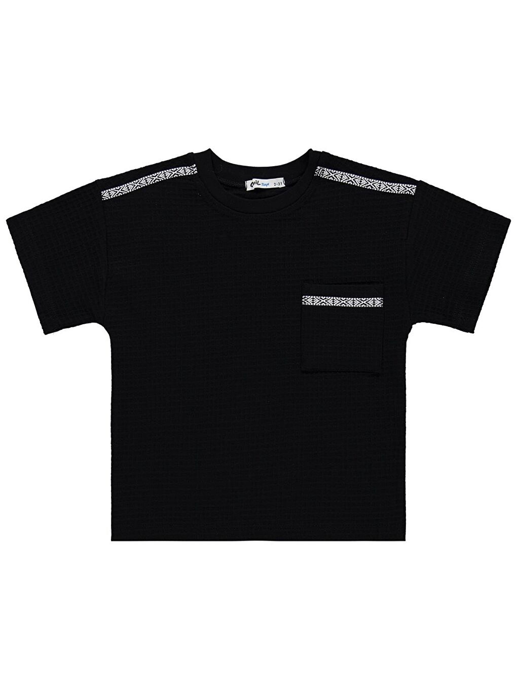 Boys Şerit Parçalı Şortlu 2-5 Yaş Takım - Siyah-2