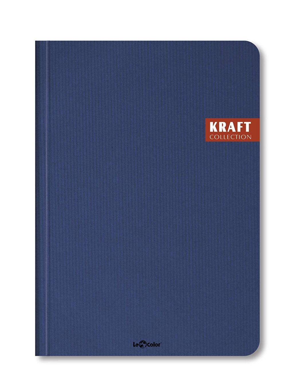 LE COLOR Lacivert Kraft Ofis Defter Çizgili Lacivert