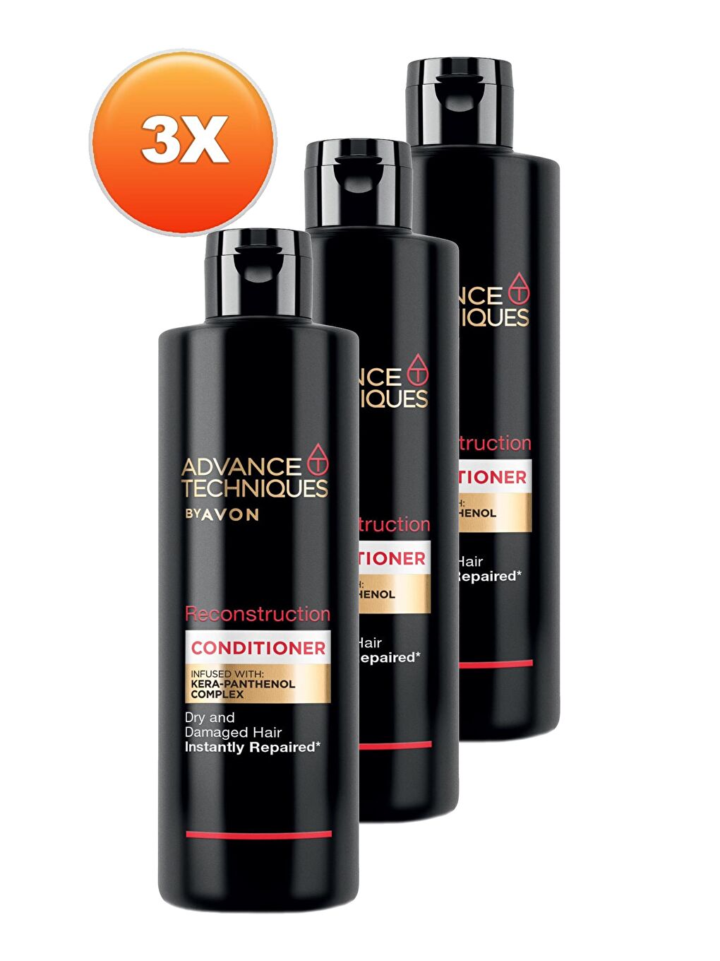 AVON Advance Techniques Reconstruction Onarıcı Saç Kremi 250 Ml. Üçlü Set - 1