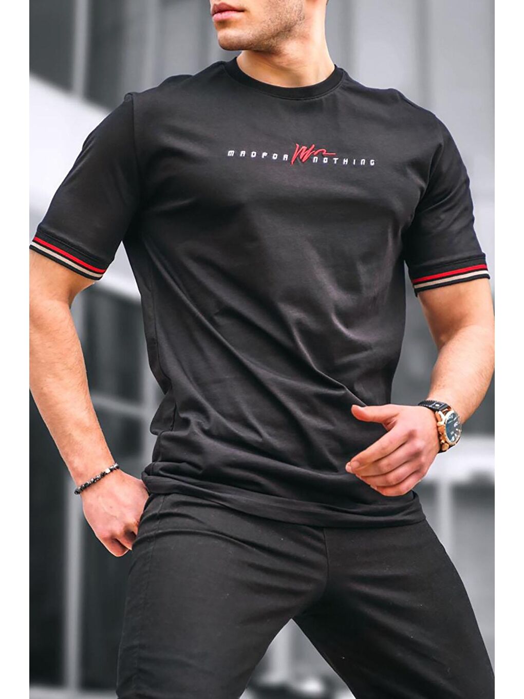 Siyah Basic Erkek Tişört-2