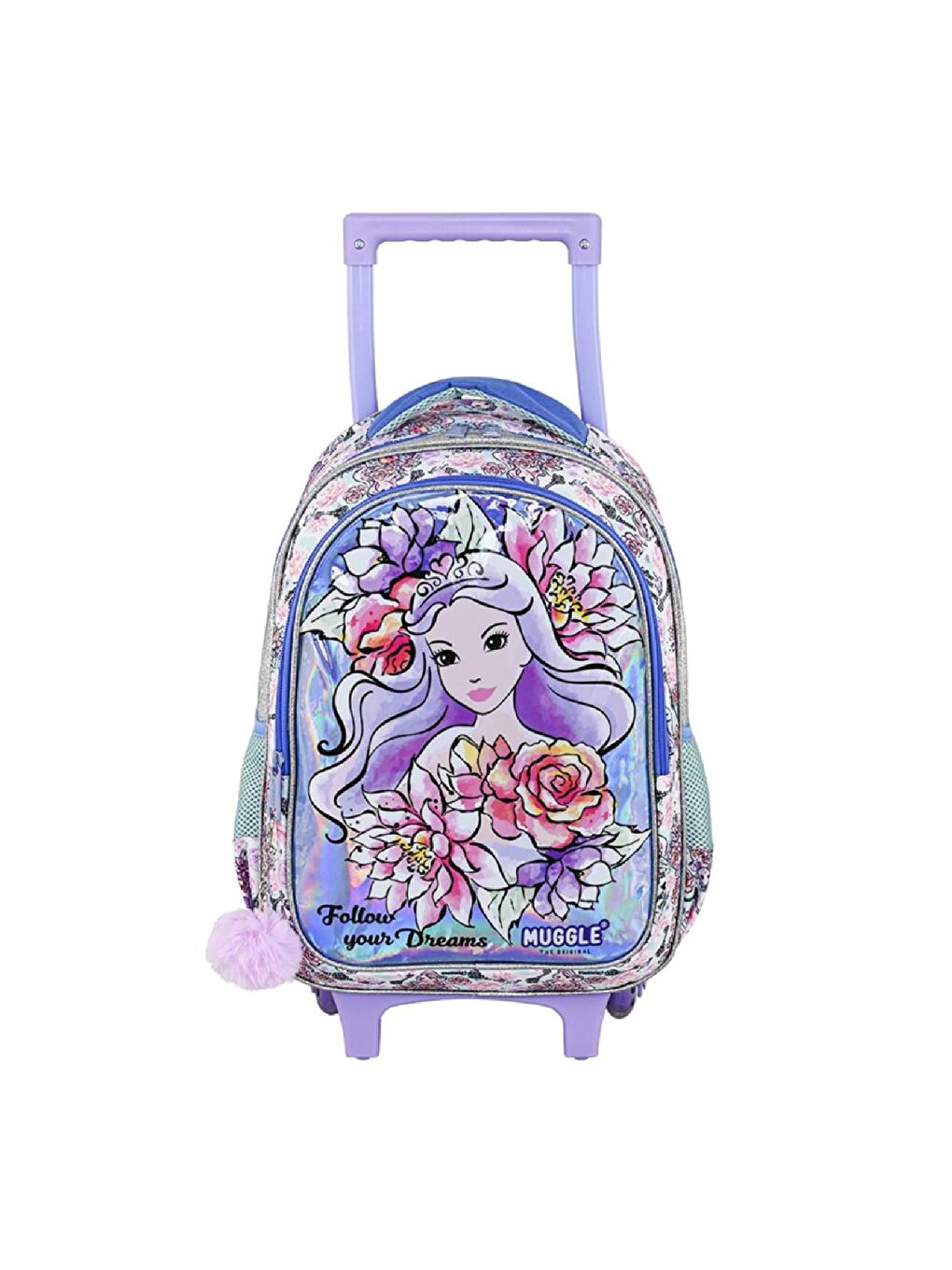 2 Bölmeli Princess Çekçekli Okul Çantası + Termoslu Beslenme Çantası-3