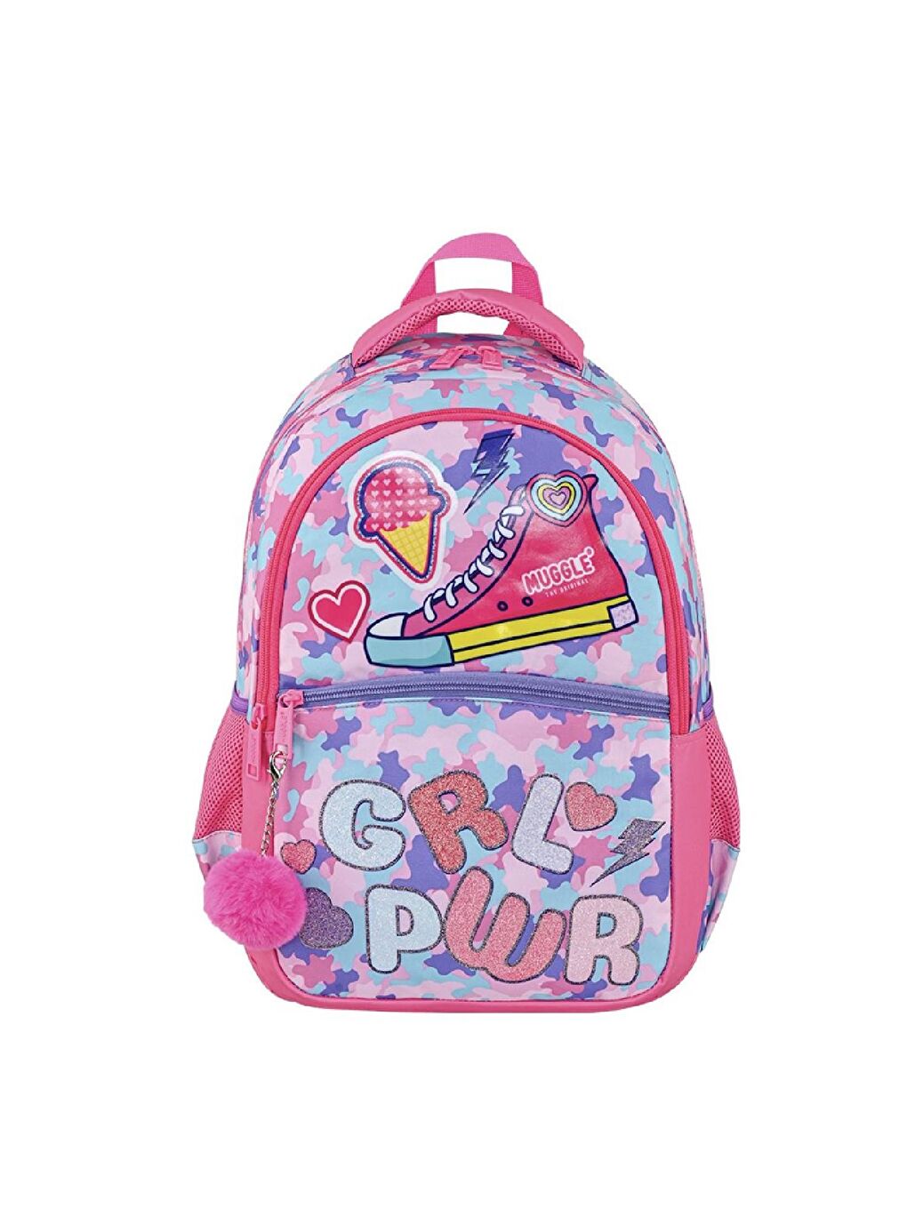 3 Bölmeli Girl Power Çanta + Termoslu Beslenme Çantası + Kalemlik-1