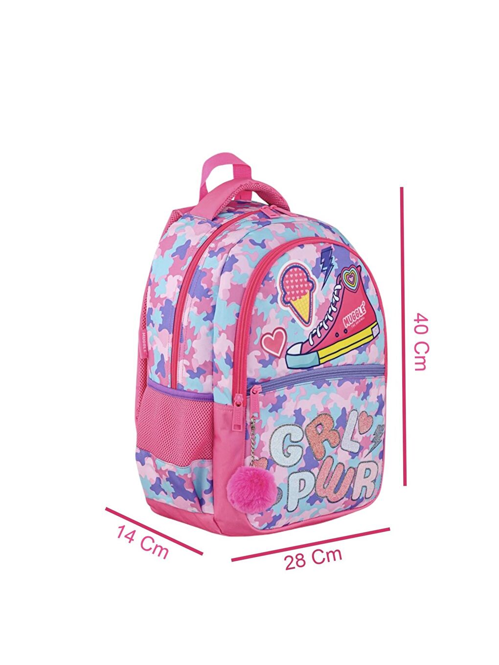 3 Bölmeli Girl Power Çanta + Termoslu Beslenme Çantası + Kalemlik-2