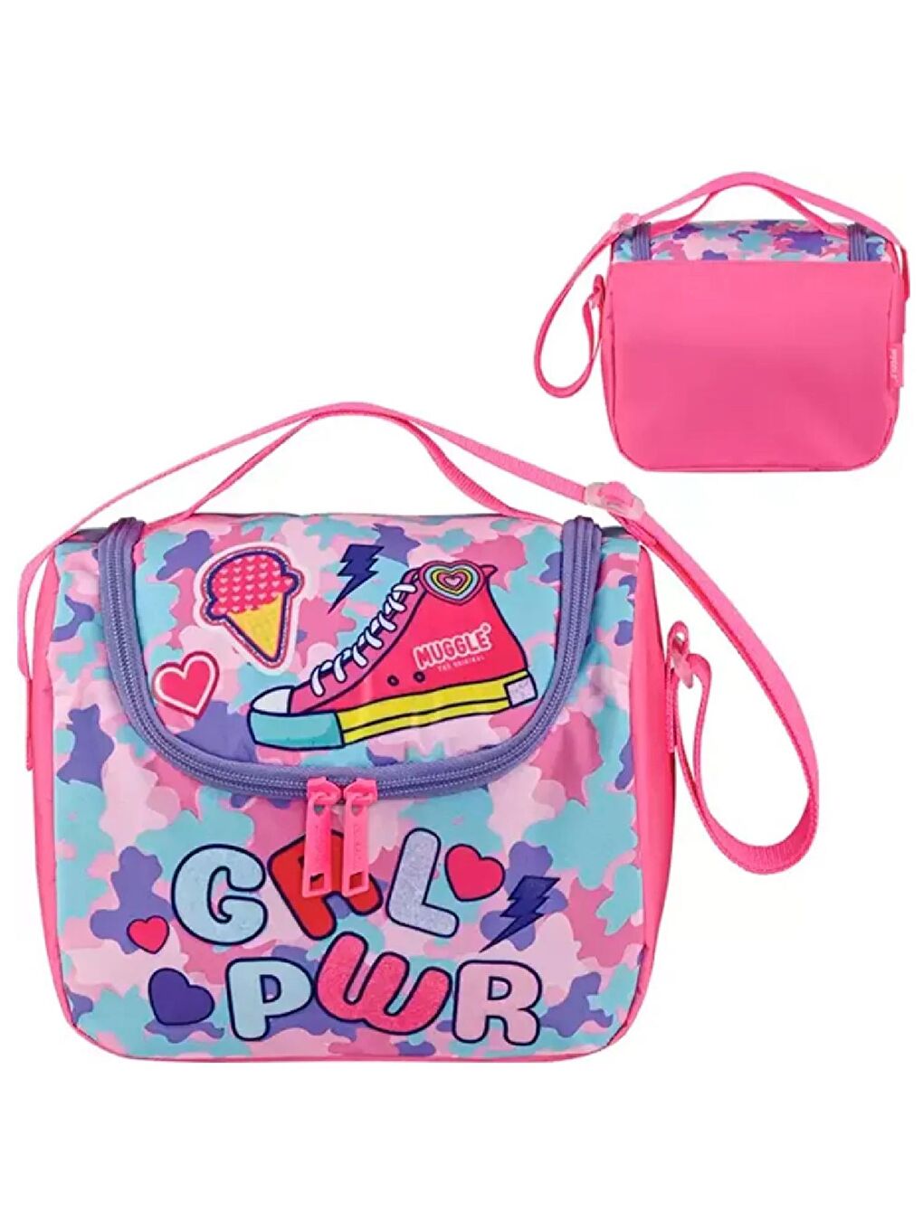 3 Bölmeli Girl Power Çanta + Termoslu Beslenme Çantası + Kalemlik-6